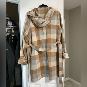Plaid fleece jacket